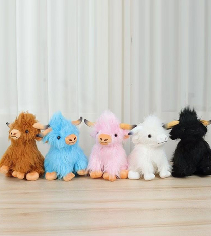 🔥Christmas New Gift Toy🐂🎁Cute Cartoon Highland Cow Cuddly Toy