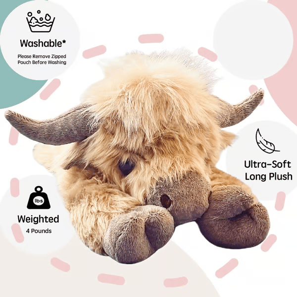 🔥Christmas New Gift Toy🐂🎁Cute Cartoon Highland Cow Cuddly Toy