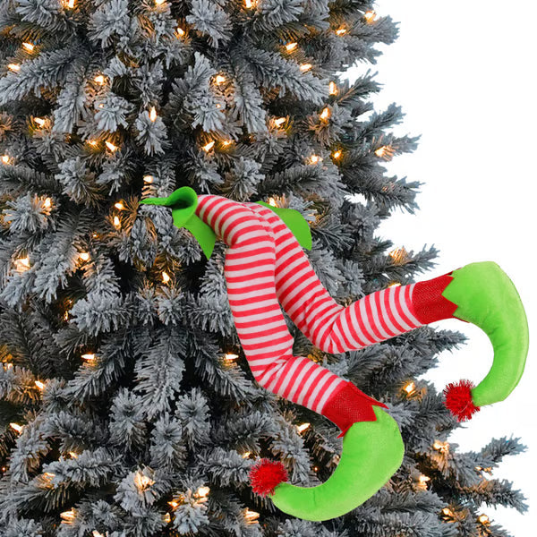 【🎅Early Christmas Sale 49% OFF】Moving Elf Legs for Christmas Tree
