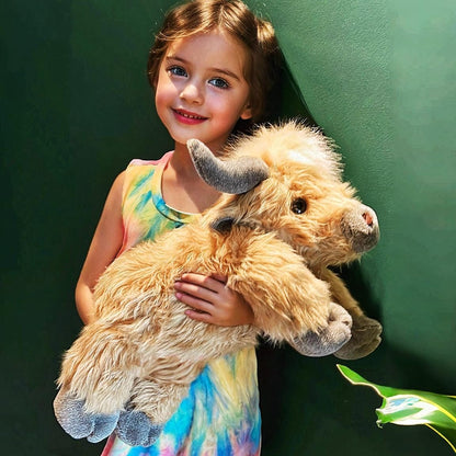🔥Christmas New Gift Toy🐂🎁Cute Cartoon Highland Cow Cuddly Toy
