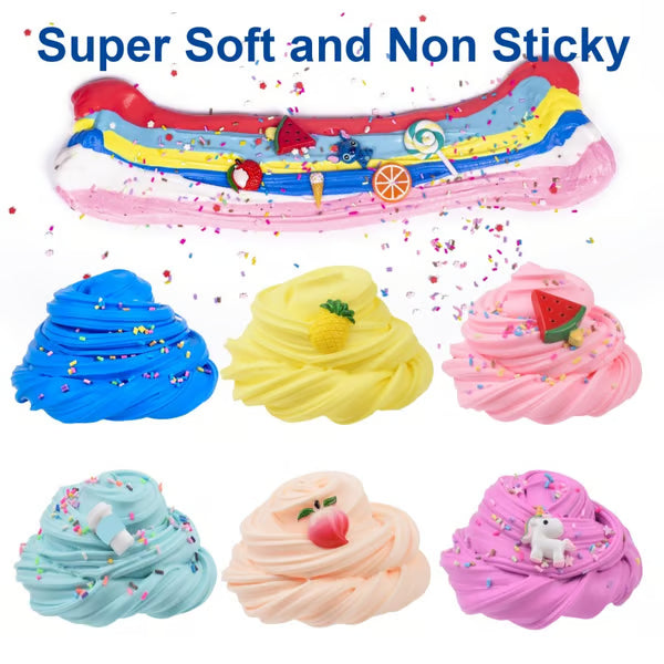 Super Clay Slime DIY Soft & Squishy Clay Scented Slime Sensory Clay
